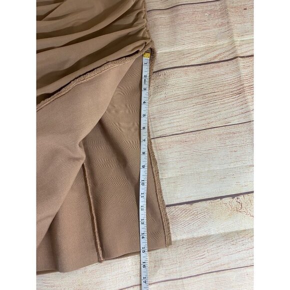 Revolve Elliatt X Pippa Dress Nude Body Con Ruched Dress - Medium - Picture 8 of 16